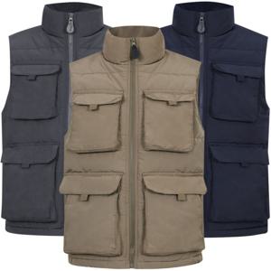 겨울 보아털 안감 포켓 하이넥 집업 경량패딩 조끼 기모 양털