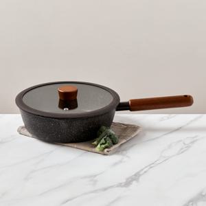 NEW 기름이 적게드는 스플래터 티타늄코팅 인덕션겸용 냄비라이팬 24cm