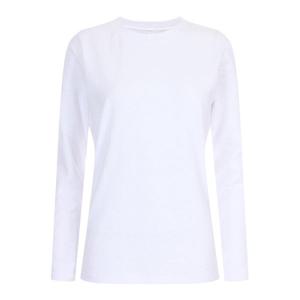 [하프클럽] 여성 국산 라운드넥 면스판 데일리 무지 긴팔 티셔츠 DAI-WSH-20325-화이트