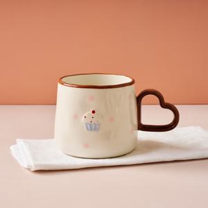 슈가타르트 하트핸들 머그 360ML 초코