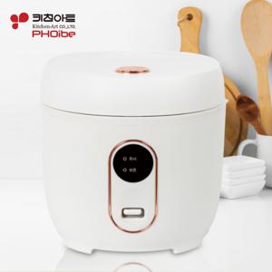 키친아트 포이베 기계식 전기 밥솥 KA-JS0810KP 2-3인용 자동보온 미니밥솥 캠핑용