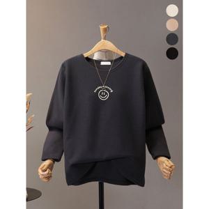 [하프클럽] 켈로엔 겉기모 스마일 프린팅 티셔츠_MNTG490