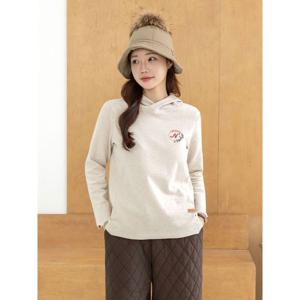 [하프클럽] 앤후드 기모 티셔츠 /마담 미시 중년 여성 빅사이즈 40대 50대