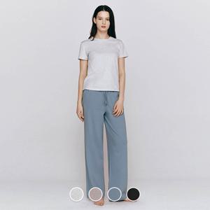 지오다노 여성 라운지 홈웨어 스트레이트 일자핏 면 팬츠 555502/05555502