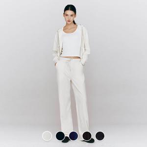 지오다노 여성 가을 간절기 스트레이트 일자핏 풀밴딩 벨벳 팬츠 415524