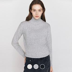 지오다노 여성 케이블 꽈배기 터틀넥 긴팔 목폴라 니트 스웨터 355919