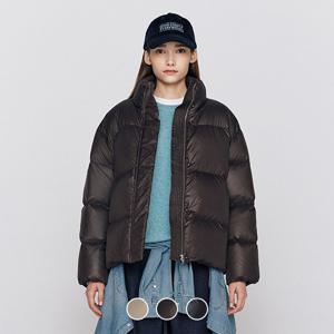 지오다노 여성 세미 오버핏 미들랭스 오리털 덕다운 푸파 패딩 점퍼 375922