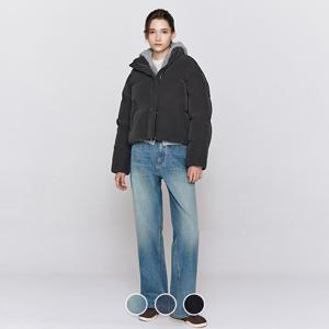 지오다노 여성 겨울 기모 와이드핏 데님 팬츠 청바지 415943