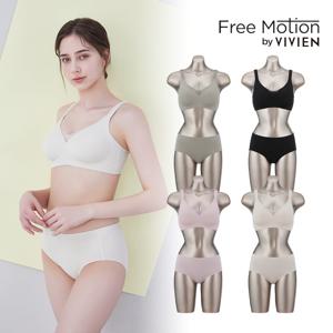 여성 심리스 퓨징 소프트보정 브라팬티 8종