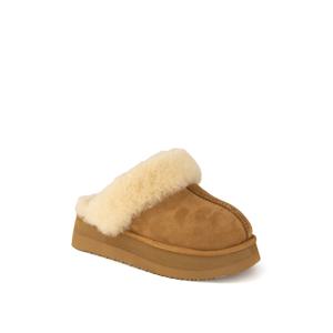 여성 퍼 블로퍼 굽 5CM G24427_BEIGE