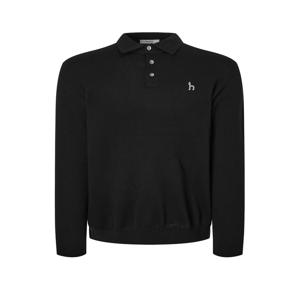 남성 [[24FW]] WHSW4D551BK [스테디셀러] 블랙 짜임 울 카라니트