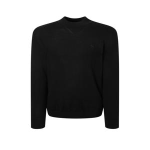 남성 [[25FW]] HZSW5D435BK [시즌오프][파인울] 블랙 하프터틀 니트