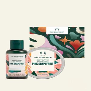[더 바디샵][기간한정]핑크그레이프후룻 미니 샤워젤,바디버터 선물세트