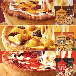 딥디쉬피자 3종 3팩(치즈포테이토1+고구마1+시카고1)