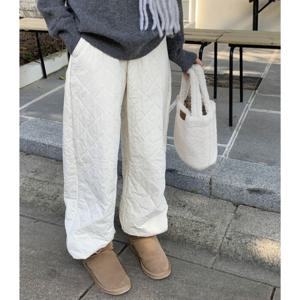 [브리치]  / 누빔바지 패딩바지여자 퀼팅 패딩 조거팬츠