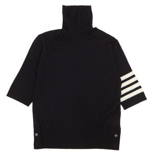 FKA434A Y1014 415 여자 반팔 울 터틀넥 니트 릴렉스핏