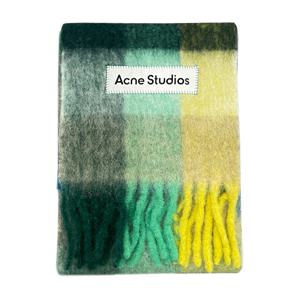 [명품] 24FW  로고 패치 모헤어 체크 스카프 머플러 CA0084 DQD