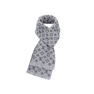 [명품] 루이비통 모노그램 클래식 스카프 라이트 그레이 M70932