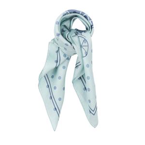 [명품]  도트 프린트 실크 스퀘어 스카프 CO100630 LIGHT BLUEBLUEBELL