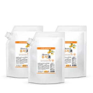 전남 고흥 유자청 유자차 농축액 엑기스 청 베이스 파우치 2kg 2개