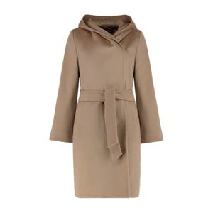 [명품]  25FW NEWMANG 후드라펠 벨티드 울 코트 카멜 2526016061 006