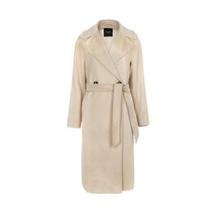 [명품]  25FW RESINA 벨티드 더블코트 아이보리 2525016031 048