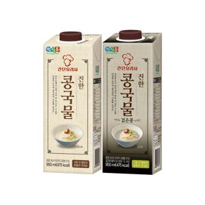 [소비기한 ~3월 12일] 정식품 진한 콩국물 (검은콩) 2종  950mlx12팩