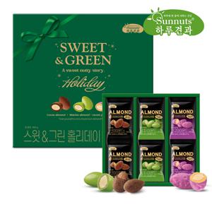 홀리데이에디션 스윗&그린 홀리데이 30입 선물세트/초코넛츠/코코아아몬드/말차아몬드/고구마아몬드