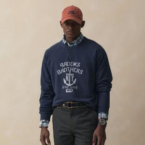 [정상가 159000원] BB 레터링 스웨트셔츠 (네이비) (BBNPMB101AQFS)