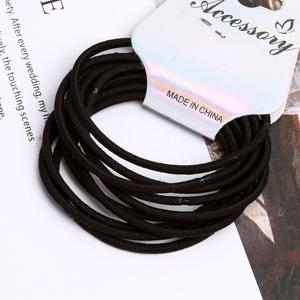 머리고무줄 고탄력 기본 머리끈 10개세트