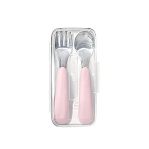 옥소 토트 유아용 스푼 포크 세트 - 블러썸 핑크