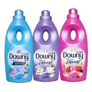 다우니 초고농축 7일지속 탈취파워 섬유유연제 1L 3종 레몬그라스 라일락 화이트티 베리베리 바
