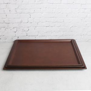 일식 브라운 논슬립 트레이  3size  1인세트 쟁반
