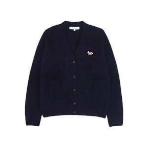 베이비 폭스 패치 박시 가디건 네이비
