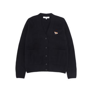 베이비 폭스 패치 박시 가디건 블랙