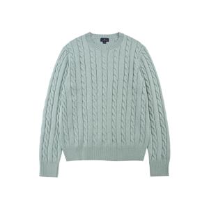 [정상가 179000원] 코튼 케이블 크루넥 스웨터 (라이트그린) (BBWTMF8407HES)