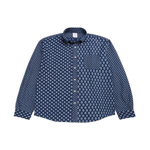 인디고 프린트 펀 셔츠 (네이비) (BBTHMM7897QES)