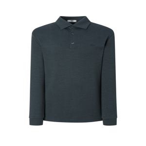 남성 [[24FW]] WMTS4DC32T3 [스테디셀러] 터키쉬블루 로고자수 면혼방 긴팔카라티셔츠