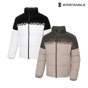 남성 CO 로고 트리밍 컬러블럭 다운자켓 골프 패딩 M WMW23512 (정상가:429,000)