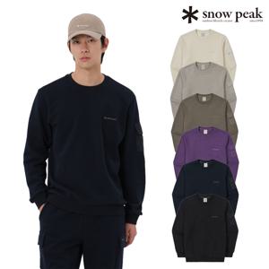 랜드 포켓 맨투맨 캠핑룩 간절기 티셔츠 S25FMFHT60CJ