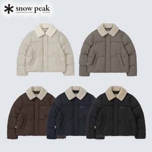 스노우피크 여성 카라 부클넥 헤비 다운 자켓 S25WWGDJ57 피크캠핑