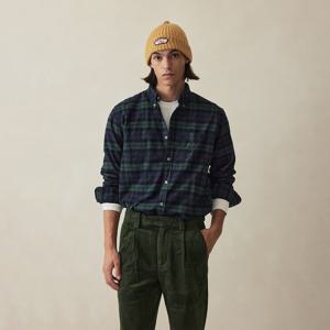 소멜로스 플란넬 체크 셔츠 (그린) (BBTHMM54707EW)