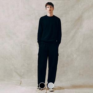 114959 브러시드 테리 카고 팬츠