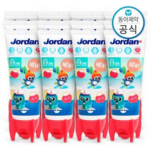 5세 이하 유아 어린이치약 저불소 500ppm 뉴스텝1 90g 12개