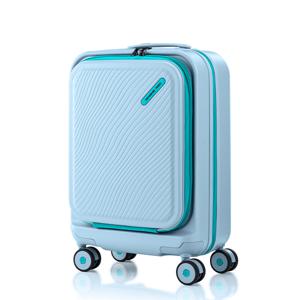 [쌤소나이트레드] TOIIS OCEAN 전면오픈 확장형 캐리어 55/20 FO EXP AQUA