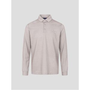 남성 피케조직 긴소매 칼라넥 티셔츠 - 베이지BJ5941B92A