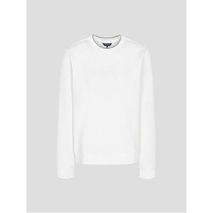 여성 원포인트 블루종핏 긴소매 티셔츠 - 화이트(BJ5941A281)