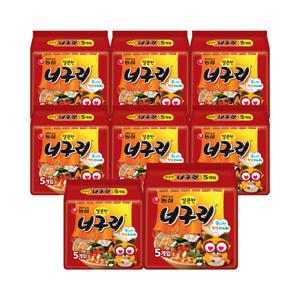 얼큰한 너구리 멀티팩5봉지 x 8팩 / 봉지라면