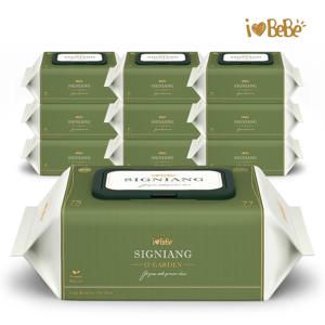 시그니앙 오가든 75g 77매 10팩 캡형 아기물티슈