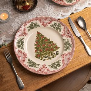 존슨브라더스 크리스마스 트리 시리즈 브런치 원형접시 L 26.5cm